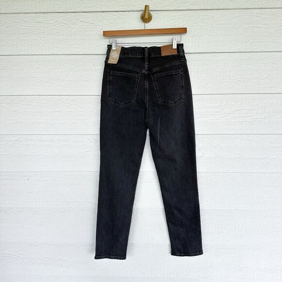 Madewell The Perfect Vintage Denim High Rise Tapered Leg Jeans Black 24 NWT - Picture 4 of 13